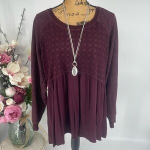 Maurices Baby Doll Top Size 1X